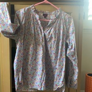J. Crew Liberty Fabrics pop-over top